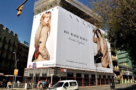 burberry advertising hoarding billboards fashion design|burberry commercial of the day.